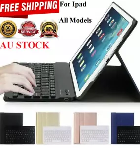 Smart Bluetooth Keyboard Case Cover for iPad 5 6 7 8 9 9.7 10.2 Air 2 3 4 Pro 11 - Picture 1 of 32