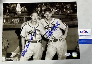 Red Schoendienst & Marty Marion Signed St Louis Cardinals 11x14 Photo PSA/Dna - Picture 1 of 2