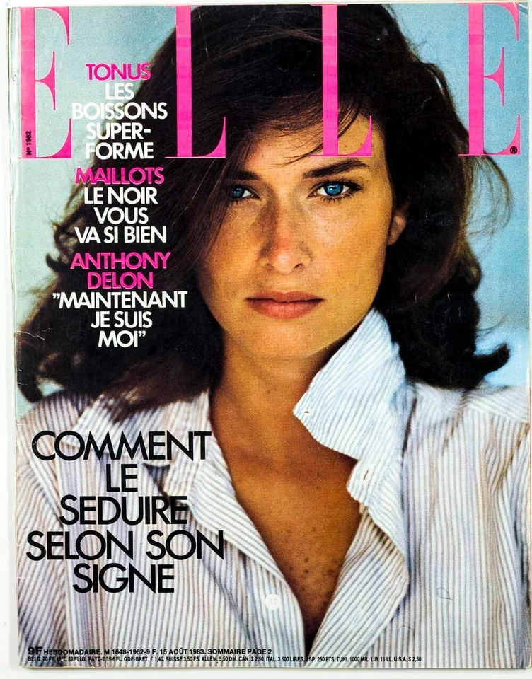 Rosemary McGrotha ELLE MACPHERSON Anthony Delon 1983 March VTG magazine SWIMWEAR - Image 1 of 1