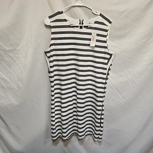 Vineyard Vines cotton striped beach summer mini dress blue white small XL sailor - Picture 1 of 6