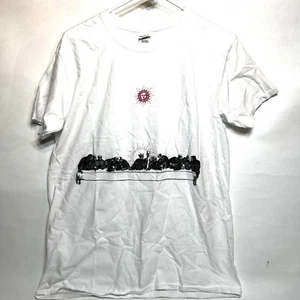 Last Supper Skelette Grafikdruck T-Shirt Softstyle Herren Größe Large - Bild 1 von 18