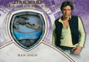 Star Wars Masterworks 2018, Han Solo Purple Vehicle Patch Card MP-RAH #08/50 - Picture 1 of 2