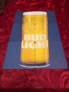BREWERIANA - BUDWEISER - BUD LIGHT - PINT GLASS - FULL SET OF 6 BEER MATS - Picture 1 of 1