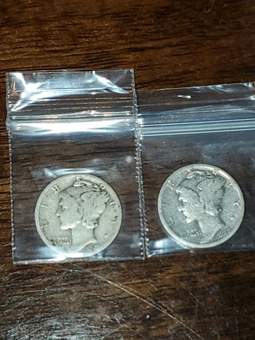 Semi Key 1927 D 1927 S Mercury Dimes 2 Great Coins Cover