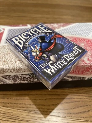 Bicycle White Rabbit - Albino Dragon Playing cards blue - New In Cello - Image 1 of 3