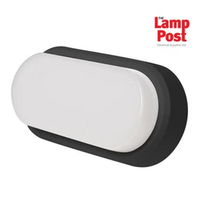 Mampara ovalada LED ROBUS RHV0830-01 OHIO 8W IP54 230mm blanco y negro adornos - Imagen 1 de 2