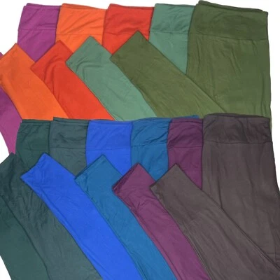 女式纯色打底裤 | LuLaRoe TC2 码 | 大码适合 20-26 码 | 全新 — 第 1/4 张图片