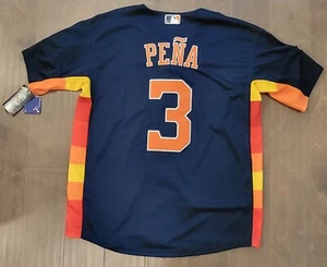 Houston Astros #3 Jeremy Pena Stitched Alternate Navy 2022 WS Champs Game Jersey - Picture 1 of 4