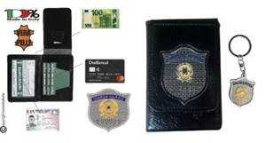 Portafoglio Ascot con Placca Guardie Giurate GPG IPS Repubblica + Portachiavi - Imagen 1 de 6