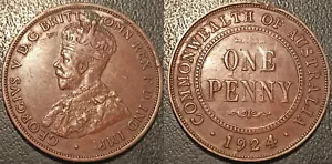 Australia - George V - 1 Penny 1924 Km #23 - Picture 1 of 1
