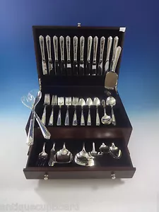 Lady Hilton by Westmorland Sterling Silver Flatware Service Set 70 Pieces - Picture 1 of 12