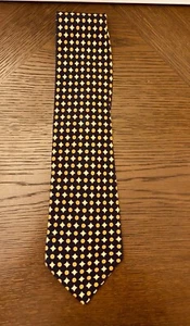 Coach Necktie Geometric Circles & Diamonds Classic Pattern  100% Silk  Italy - Picture 1 of 5
