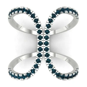 0.5 tcw Round Cut Vintage Promise Engagement Ring, 14K White Gold Topaz - Picture 1 of 15