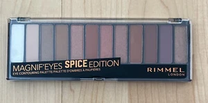 Rimmel London Magnif’Eyes 12 Eyeshadow Contouring Palette - Spice Edition Makeup - Picture 1 of 3