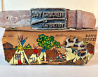 1950'S Walt Disney Davy Crockett Vinyl Pencil Case & Old Betsy Belt Metal Buckle