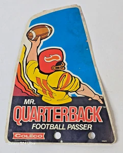 Vintage Coleco Mr Quarterback Football Passer Game Replacement Sign - Picture 1 of 4