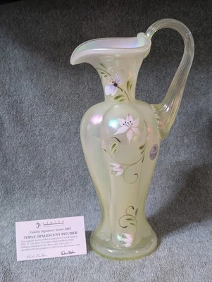 Imagen opalescente topacio Fenton 2001 serie firma familiar Bill & Don Fenton Foto 1 de 4