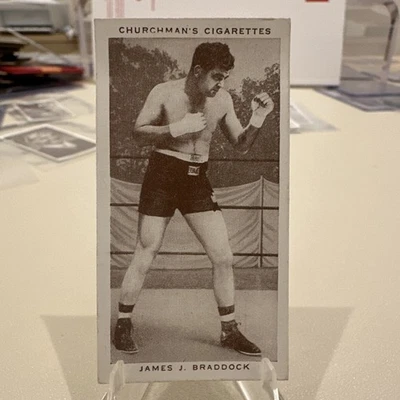 1938 W.A. & A.C. Churchman Boxing Personalities #6 James J. Braddock EX/MT - Image 1 of 2