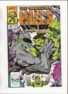Incredible Hulk #376 Green vs Grey Hulk Dale Keown Classic Cover High Grade 1990 - Bild 1 von 2