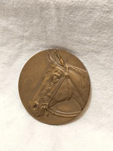100 Jahre alte 6 cm gr. Bronze Medaille Pferdekopf Grüne Messe Bielefeld 1925 - Bild 1 von 13
