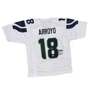 ELIJAH ARROYO signed auto SEATTLE SEAHAWKS Game Cut Jersey COA w/ JSA WITNESS - Picture 1 of 3