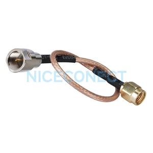 FME Male to SMA Plug male adapter pigtail cable RG316 20cm for wifi antenna - Picture 1 of 3