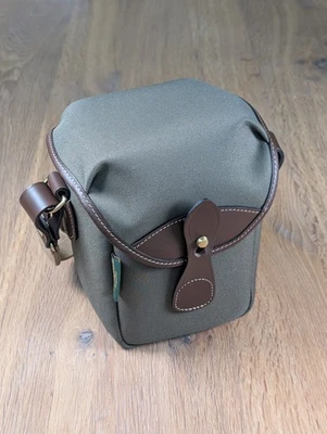 Billingham 72 Camera Bag (Sage FibreNyte / Chocolate Leather) - Image 1 of 4