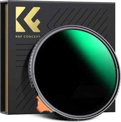 K&F Concept ND2-400 Variabler Graufilter Slim Fader ND Filter Nano-X 37mm-105mm - Bild 1 von 4