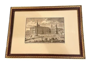 ANTIKER GIUSEPPE VASI Gravur Piazza di San Giovanni Laterano Rom 22 Zoll - Bild 1 von 9