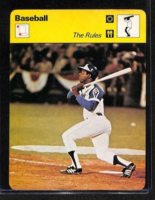1977 Sportscaster #1109 Hank Aaron HOF Series 11 The Rules quase perfeito D87062 - Imagem 1 de 2