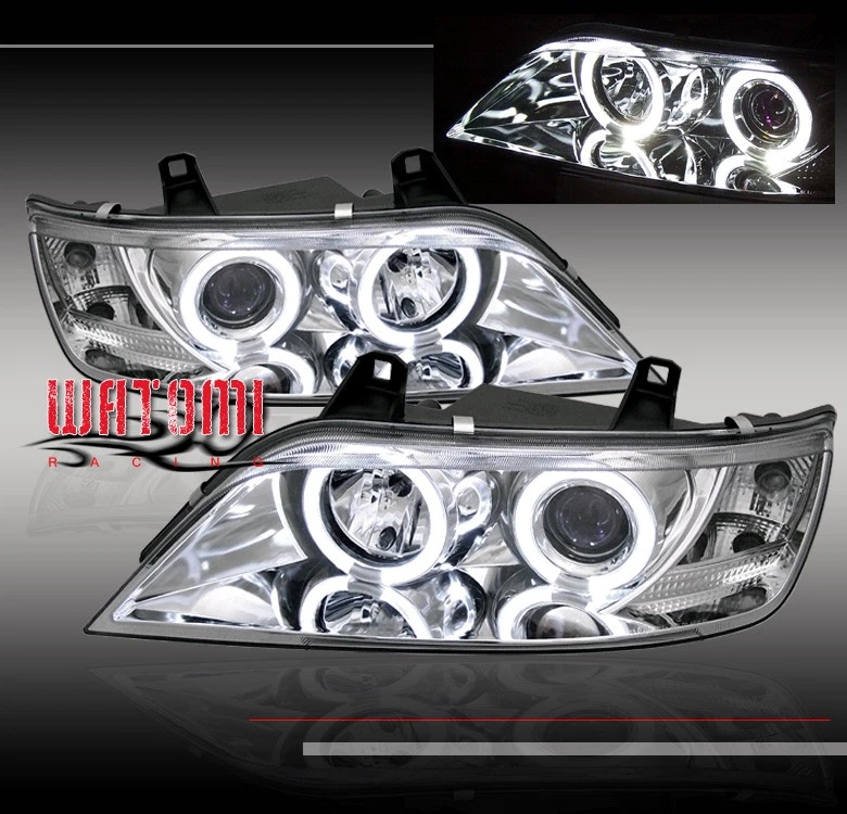 96-02 BMW Z3 COUPE 2DR HALO PROJECTOR HEADLIGHTS CHROME 1996-1999 2000 2001 2002 - Image 1 of 1