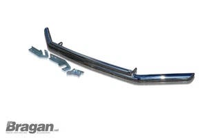 Double Spoiler Bar For Isuzu D-Max Rodeo 2012 - 2016 4x4 Front Nudge Chin Bumper - Picture 1 of 3