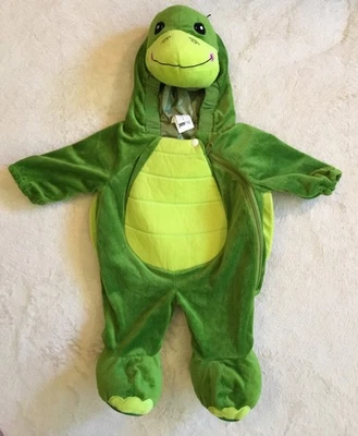 Tom’s Toys Bebé Tortuga Disfraz Verde Amarillo 0-6 Meses Una Pieza Cremallera Traje Usado en Excelente Condición Foto 1 de 4