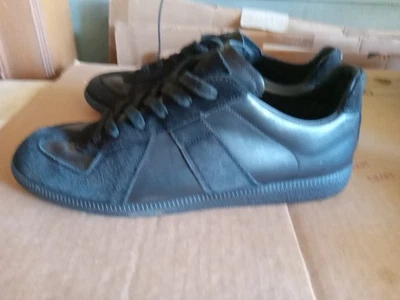 Zapatillas bajas Maison Margiela negras para hombre talla 10,5/45 gamuza cuero  Foto 1 de 4