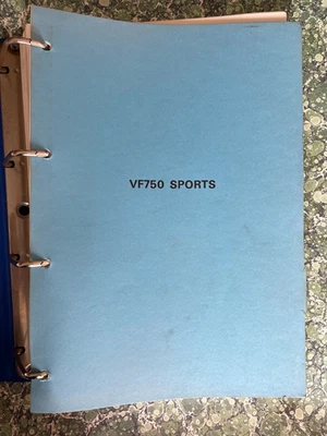 Honda VF750 Sports VF750S Motorcycle Workshop Manual Genuine  c/w Folder - Image 1 of 4