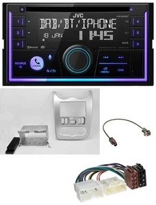 JVC MP3 USB 2DIN DAB Bluetooth CD Autoradio für Dacia Sandero Logan Duster ab 11 - Bild 1 von 9