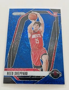Reed Sheppard 2024-25 Panini Prizm Blue Sparkle /144 Rookie RC Houston Rockets - Bild 1 von 2