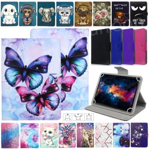 Universal Case for 9/10/10.1 Inch Tablet Folio Leather Stand Protective Cover - Picture 1 of 43