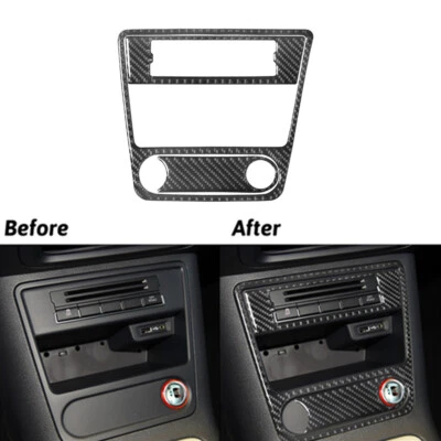 3Pcs Carbon Fiber Central Console Cover Trim For Volkswagen Tiguan 2013-2017 Foto 1 de 4