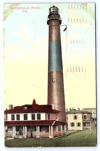 Atlantic City New Jersey Lichthaus Postkarte A960 - Bild 1 von 2