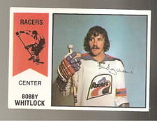 1974-75 OPC WHA O-PEE-CHEE Bobby Whitlock 12 Indianapolis Racers EXMT
