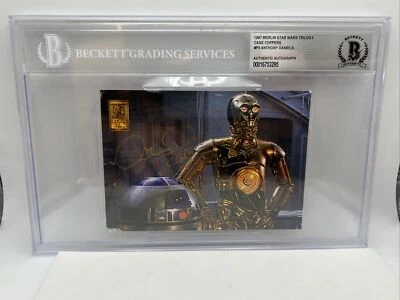 1997 Merlin Star Wars Trilogy Anthony Daniels Signed Auto BAS C-3PO /500 - Image 1 of 4