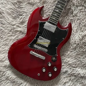 Chitarra elettrica personalizzata Angus Young Thunderstruck Tune-O-Matic Trans Wine Red - Foto 1 di 6