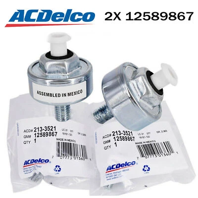 2X Genuine 213-3521 12589867 OEM Knock Sensor For Chevy Silverado Express - Image 1 of 4