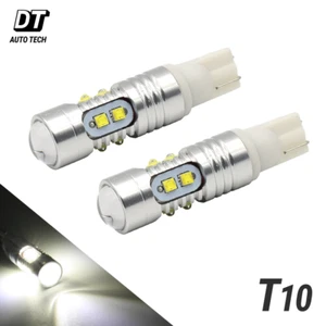 2X T10 High Power Chip LED Xenon White Backup Reverse Light Bulbs Projector - Foto 1 di 7