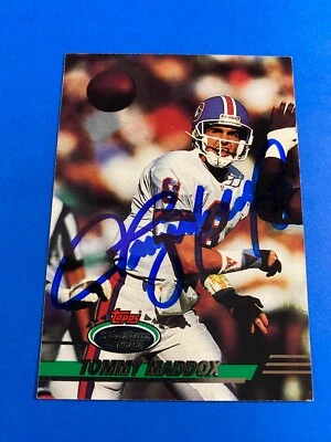 TOMMY MADDOX 1993 TOPPS STADIUM CLUB AUTO IP SIGNED DENVER BRONCOS STEELERS UCLA - Image 1 of 2