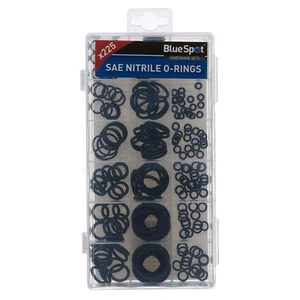 SAE Imperial Assortiti Gomma Nitrilica O-Rings Guarnizioni Rubinetto Idraulico Rondelle 225pz - Foto 1 di 3