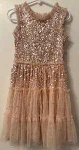Derhy Kids Formal Dress size 4/6. Fully beaded empire waist with tulle detail. - Picture 1 of 6