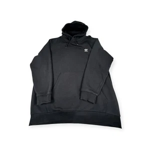Adidas Black Hoodie Pullover Sweatshirt Trefoil Logo Mens XXL - Picture 1 of 8