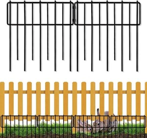 12In(H) x 28.00Ft(L) Upgrade 1.26 in gap Decorative Fences No Dig Fence Rabbit - Picture 1 of 29